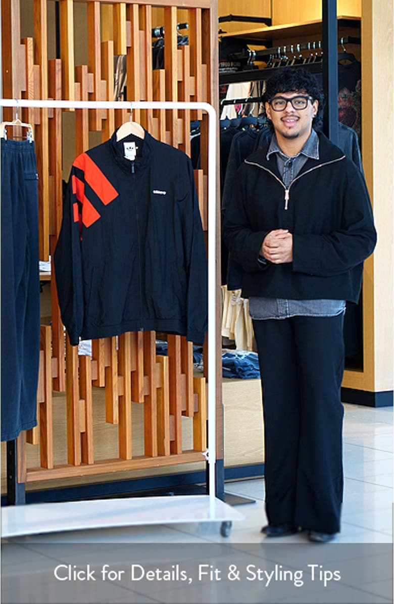 Arch Oversize Nylon Track Jacket, sales video thumbnail