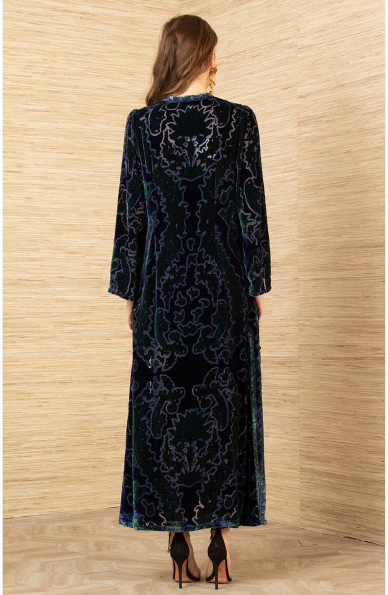 Hale Bob Emberlynn Velvet Dress, Alternate, color, Navy