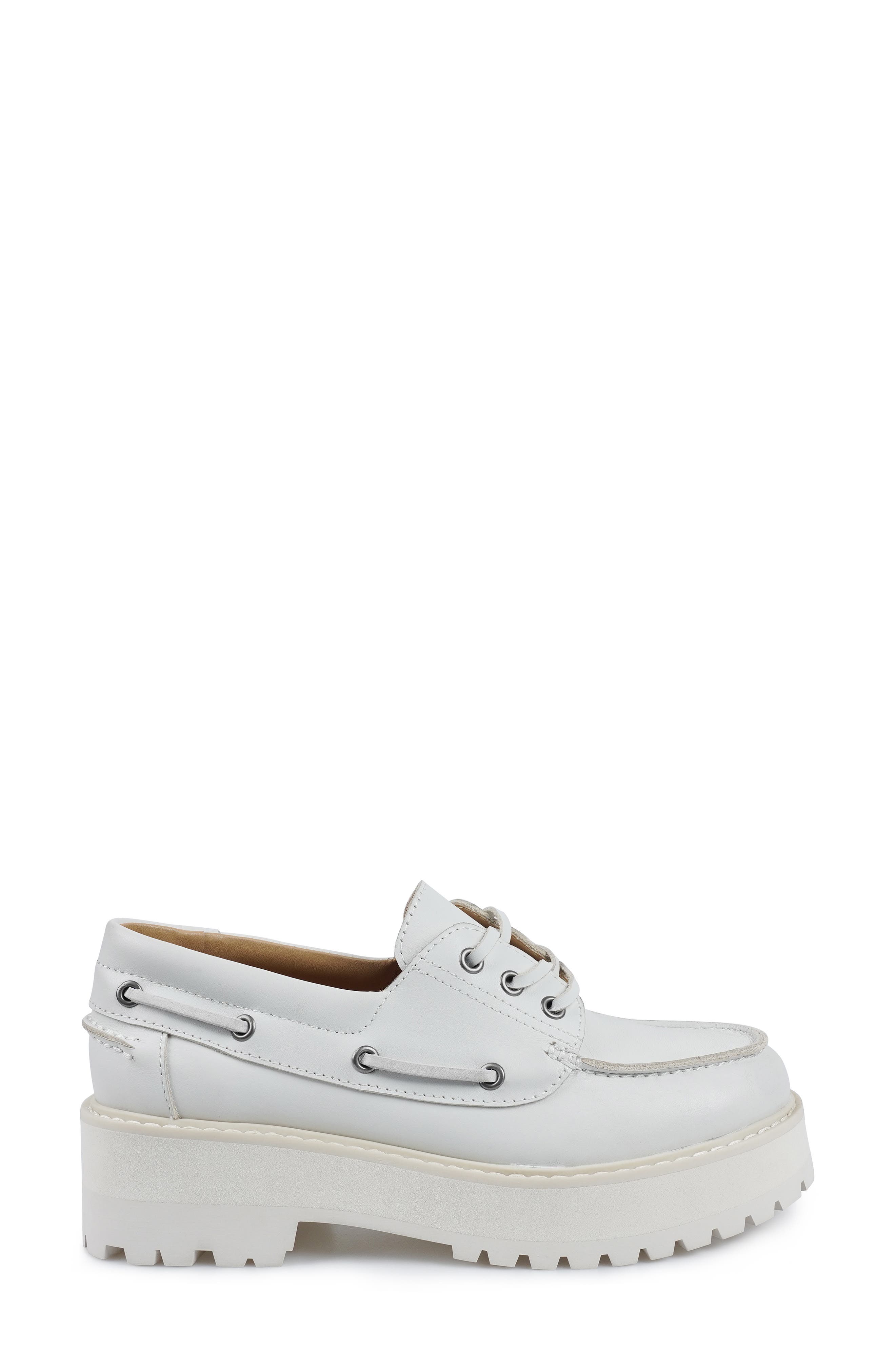 Biz Platform Loafer, Alternate, color, WHITE