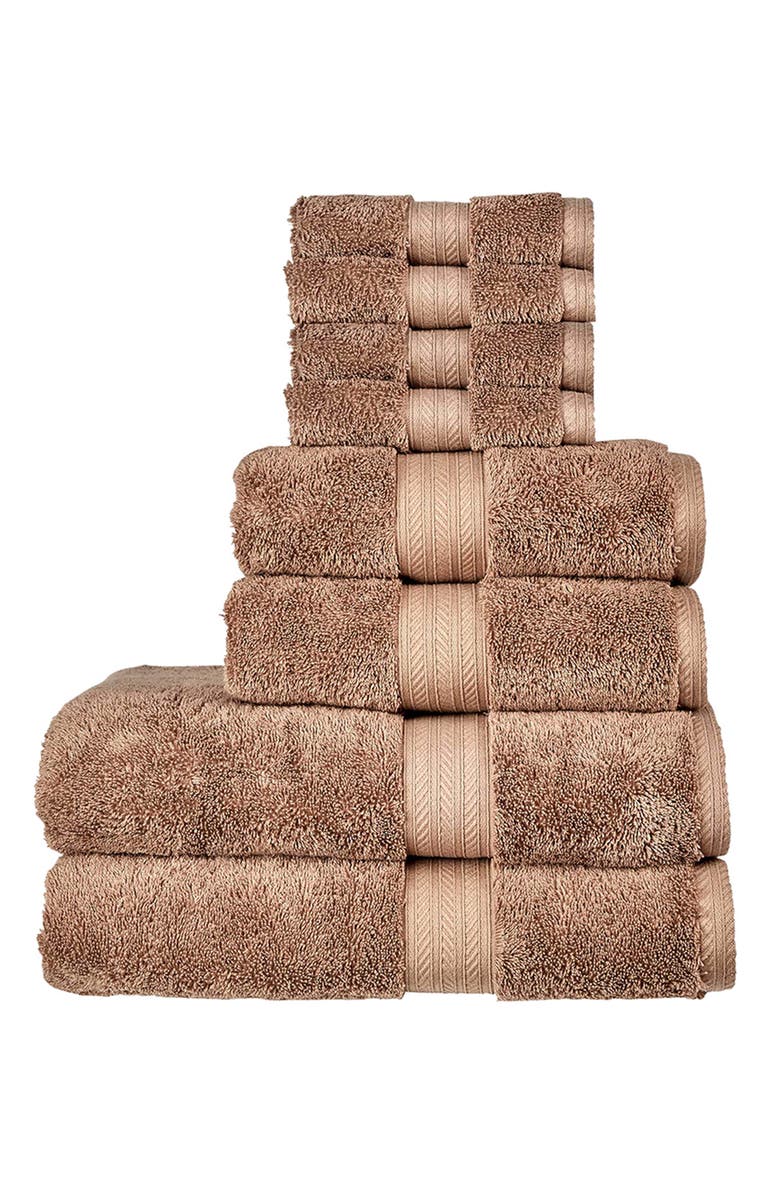 CHRISTY Renaissance Classic 100% Egyptian Cotton 8 Piece Towel Set, Main, color, Mink