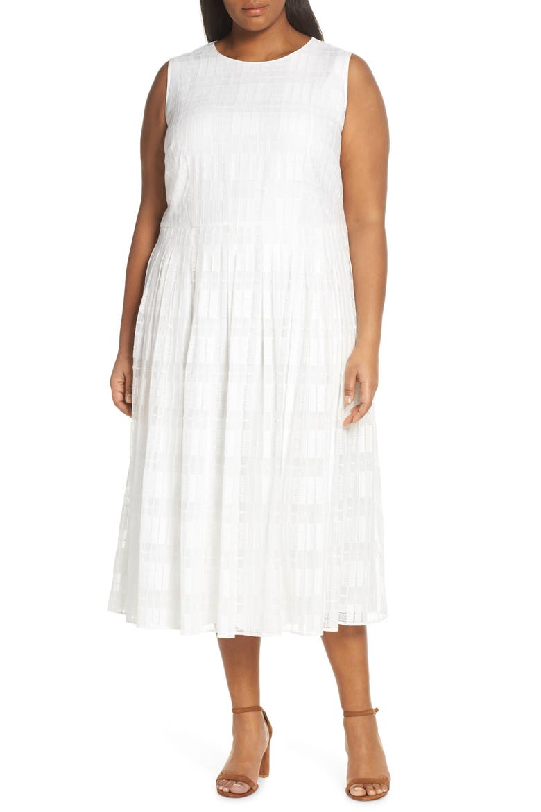 Avalynn Sleeveless Midi Dress, Main, color, SEA SALT