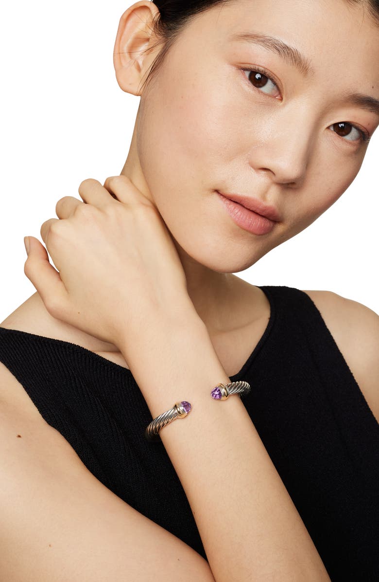 David Yurman Cable Classics 7mm Bracelet with 14K Gold, Alternate, color,