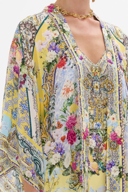 Camilla Kimono Layer With Collar Flor Fantastica In Flor Fantastica