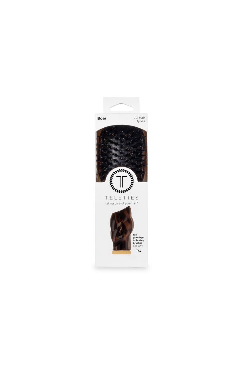 Mini Boar Hair Brush, Alternate, color, Tortoise
