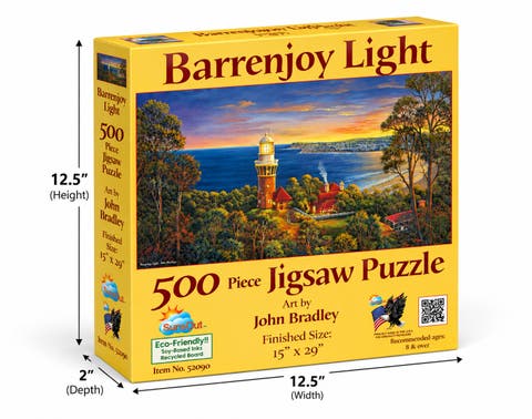 Barrenjoy Light 500 Piece Jigsaw Puzzle For Adults