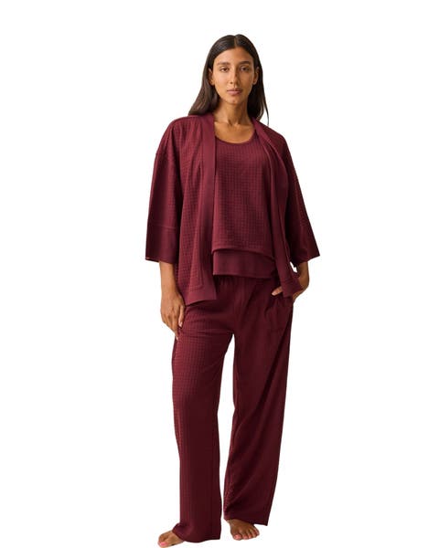 Waffle Maternity and Nursing Three-Piece Lounge Set