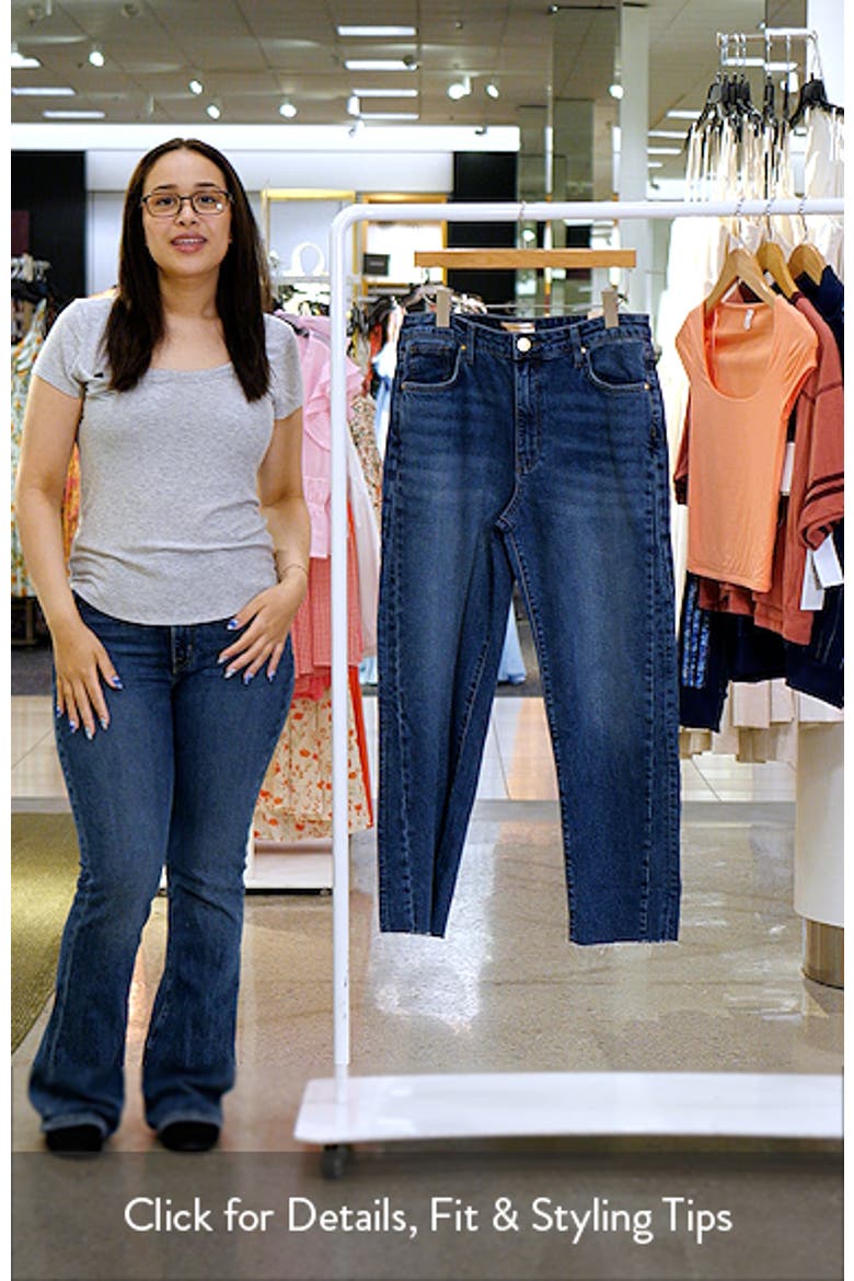 Ashley Raw Hem High Waist Ankle Slouchy Barrel Jeans video
