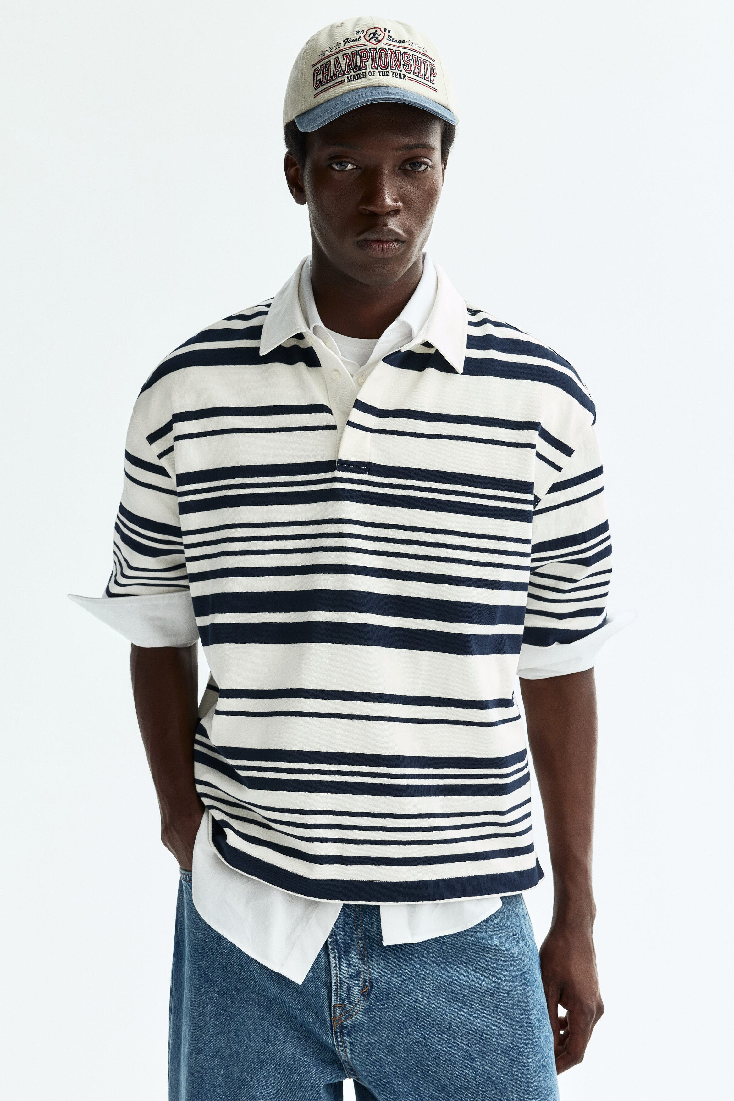 Loose Fit Cotton Polo Shirt - image 2