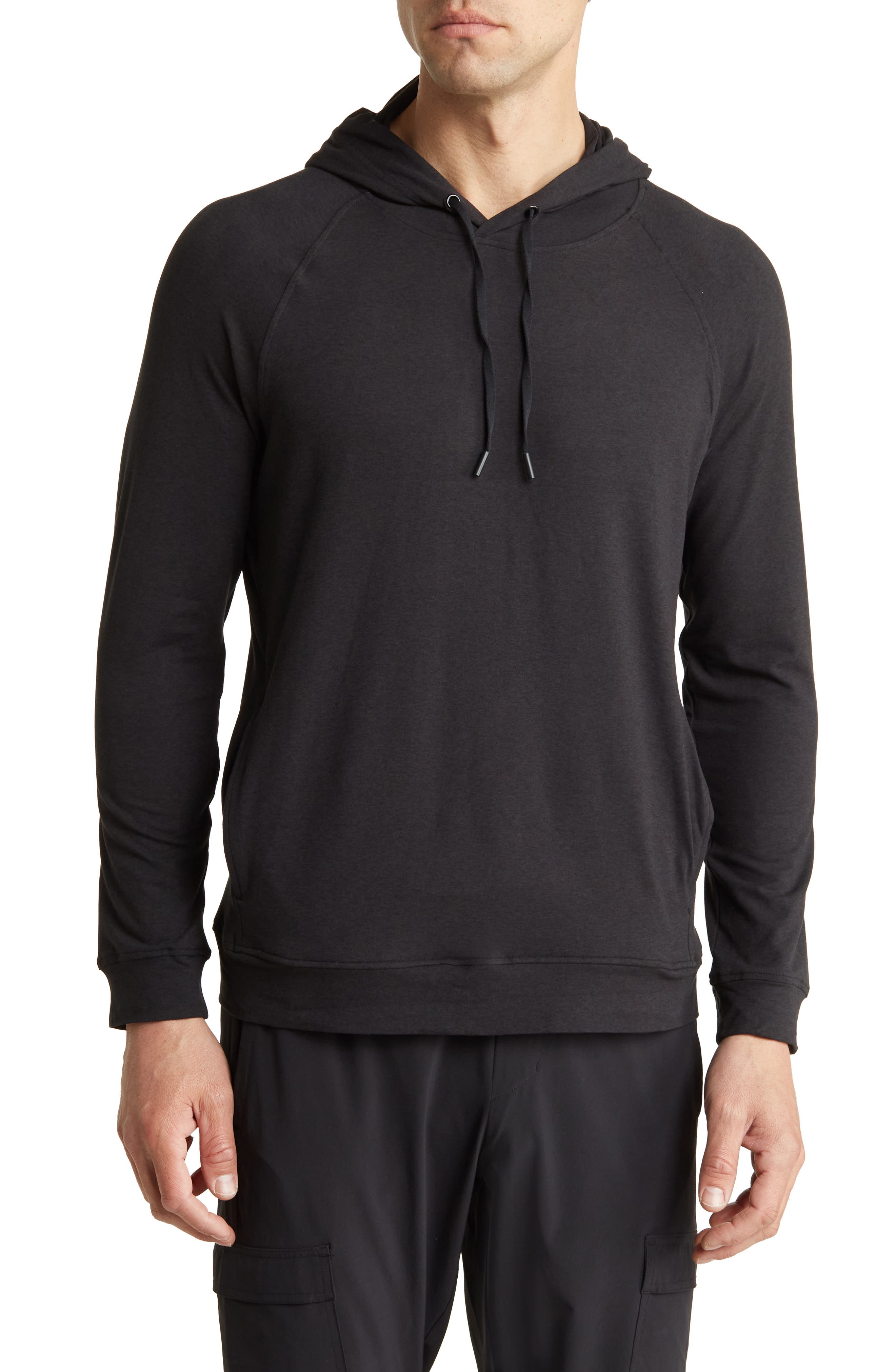 90 DEGREE BY REFLEX Heathered Raglan Pullover Hoodie