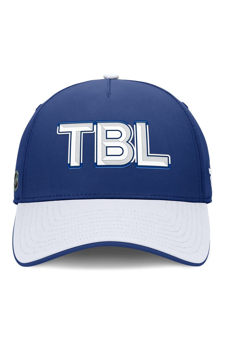 FANATICS Men's Fanatics Blue/White Tampa Bay Lightning Authentic Pro Rink Team Code Flex Hat, Alternate, color, Blue