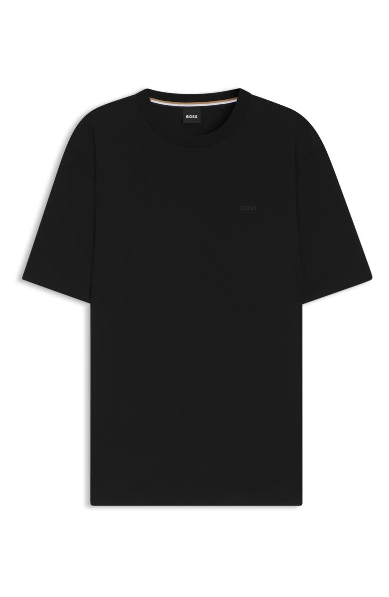 BOSS Taut Solid Cotton Logo T-Shirt, Alternate, color, Black