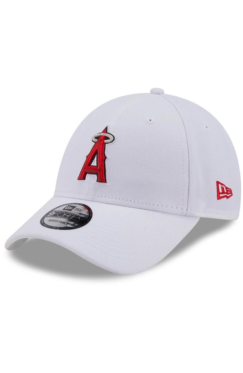 New Era Men's New Era White Los Angeles Angels League II 9FORTY Adjustable Hat, Main, color, 