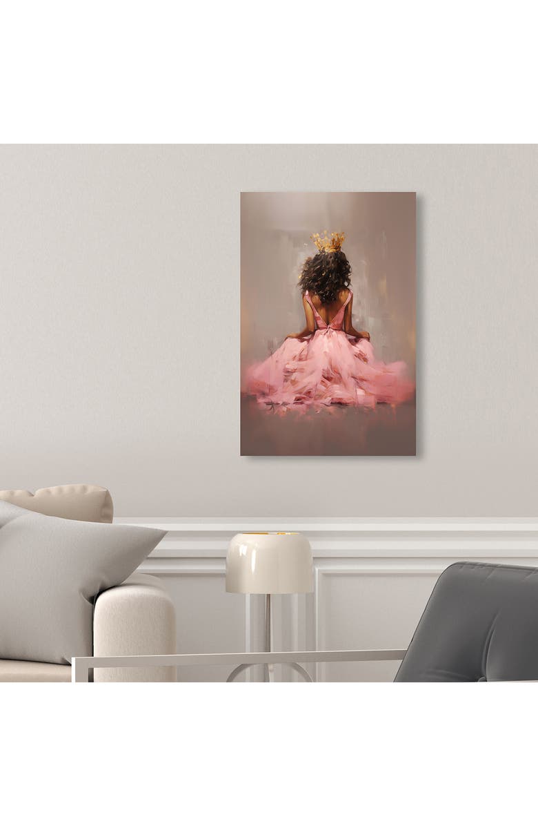 Wynwood Studio Princess In Pink Canvas Wall Art, Alternate, color, Pink