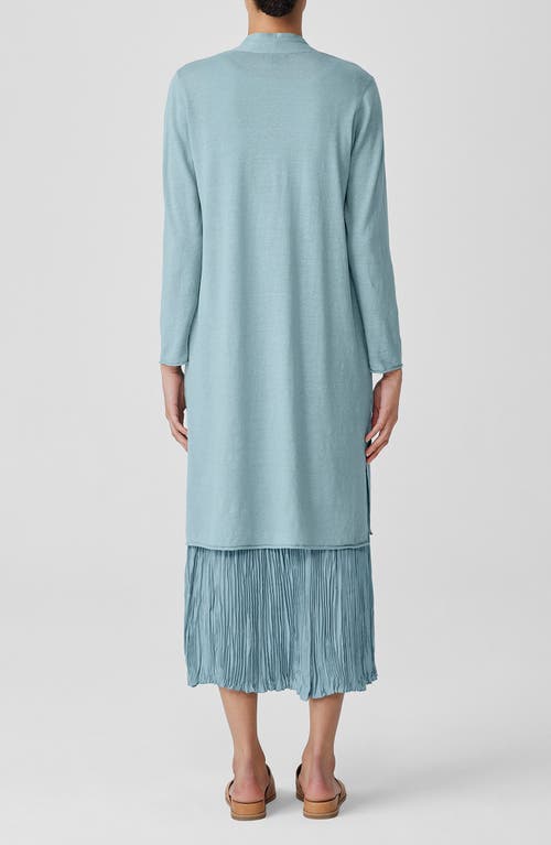 Eileen Fisher Long Linen & Cotton Cardigan Sweater