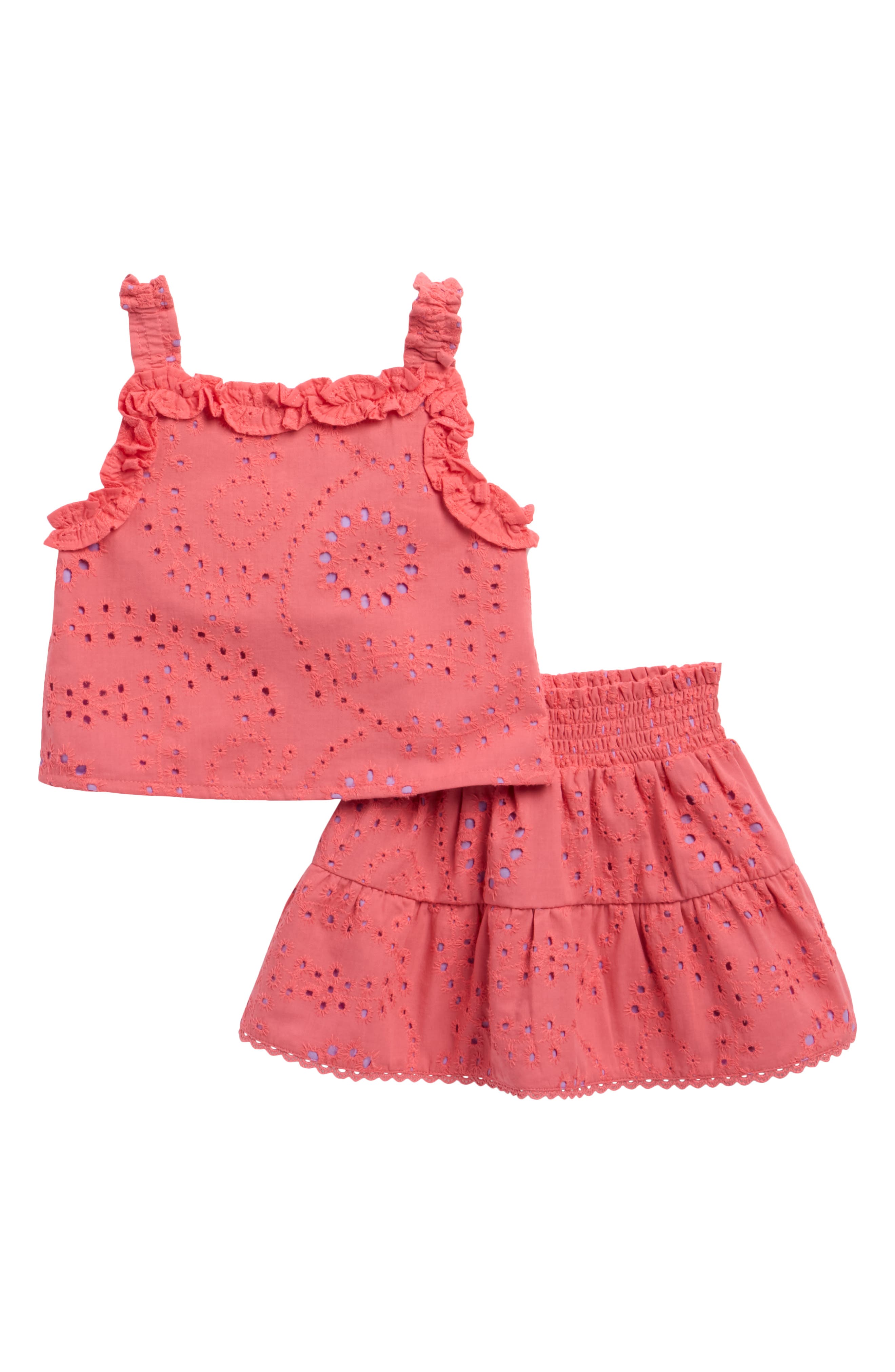 Splendid Kids' Poppy Cotton Eyelet Tank & Skirt Set