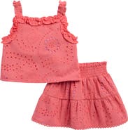 Splendid Kids' Poppy Cotton Eyelet Tank & Skirt Set