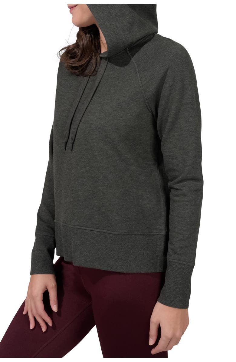 90 DEGREE BY REFLEX Butter Hoodie Long Sleeve Top, Alternate, color, 