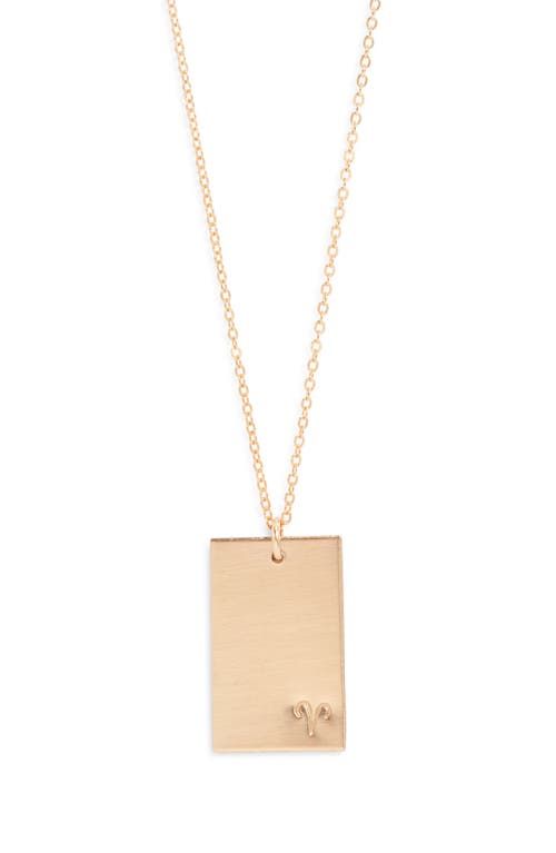 Set & Stones Goldie Zodiac Pendant Necklace