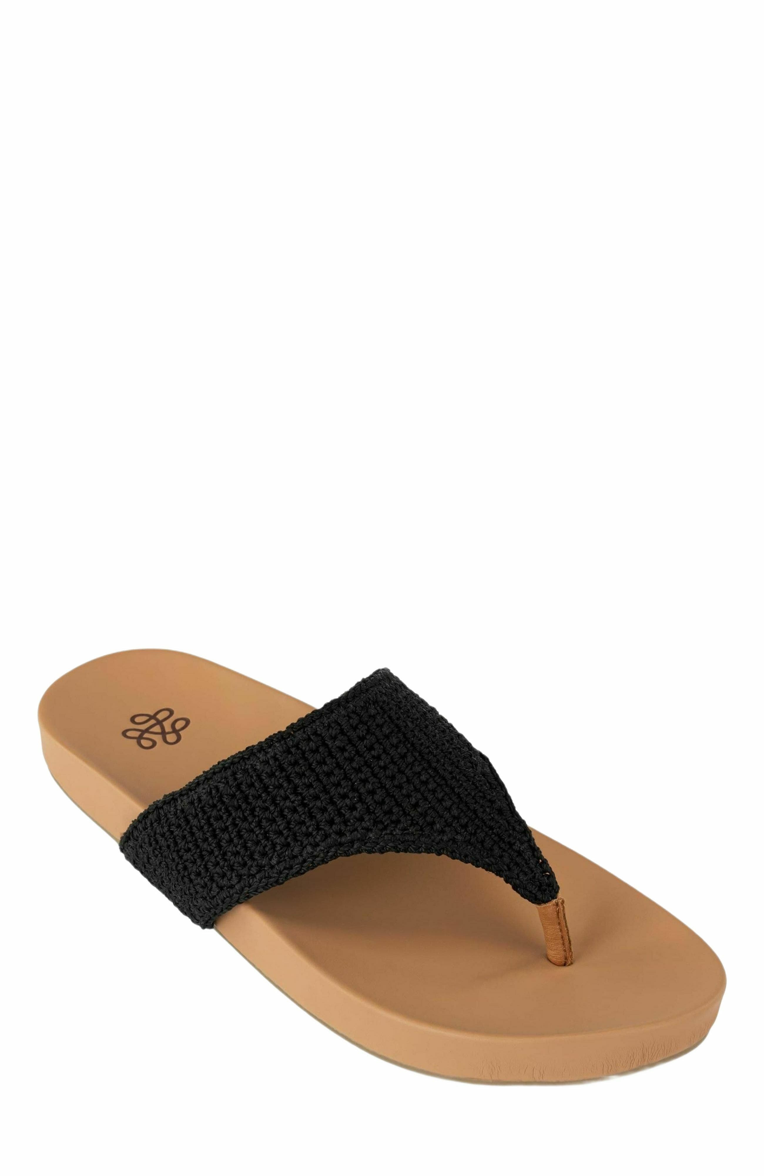 The Sak Everly Sandal, Alternate, color, Black Crochet