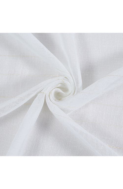 Dainty Home Lisa Textured Stripe Shower Curtain In White