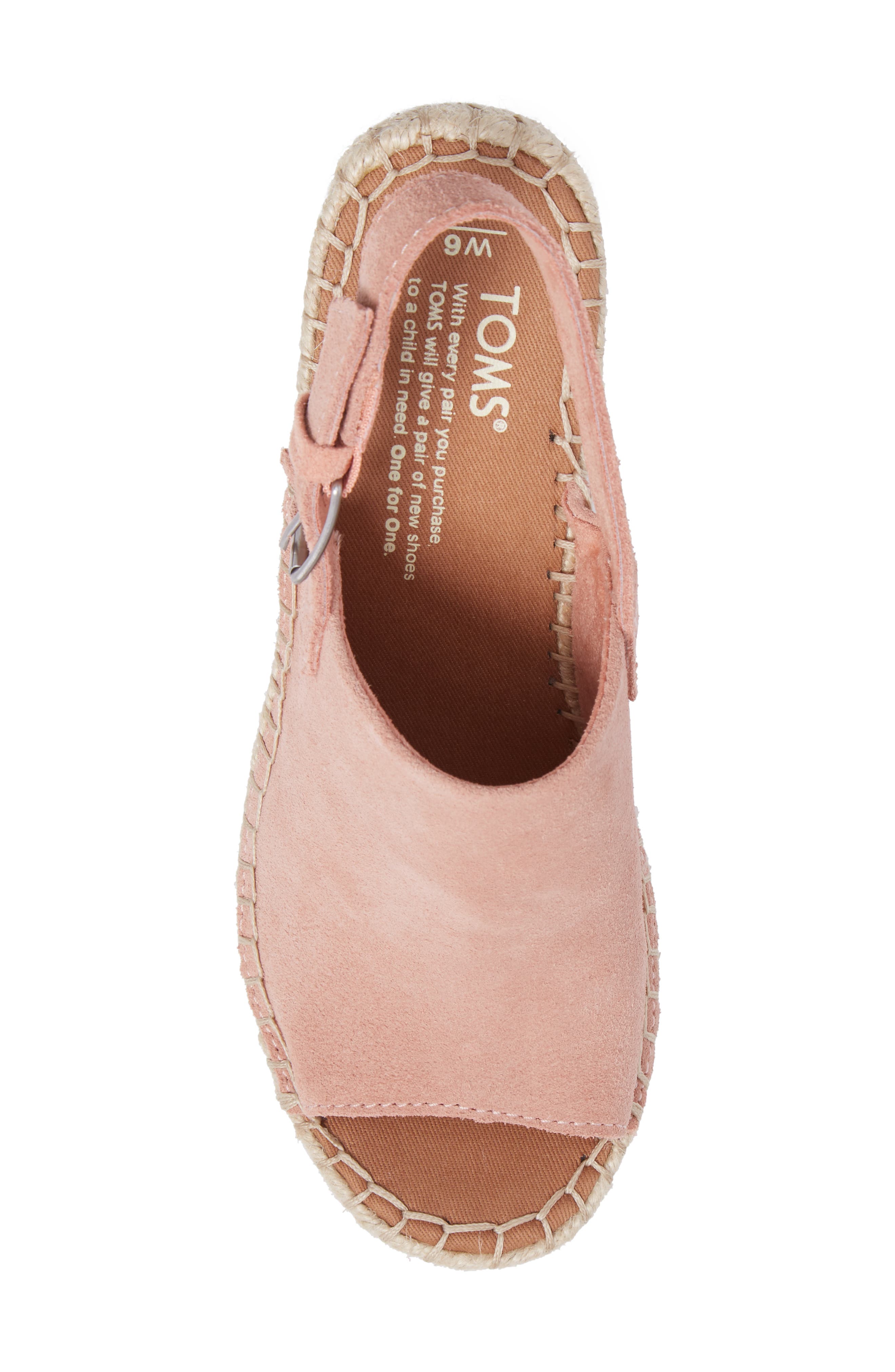 Monica Slingback Wedge, Alternate, color, BLOOM SUEDE