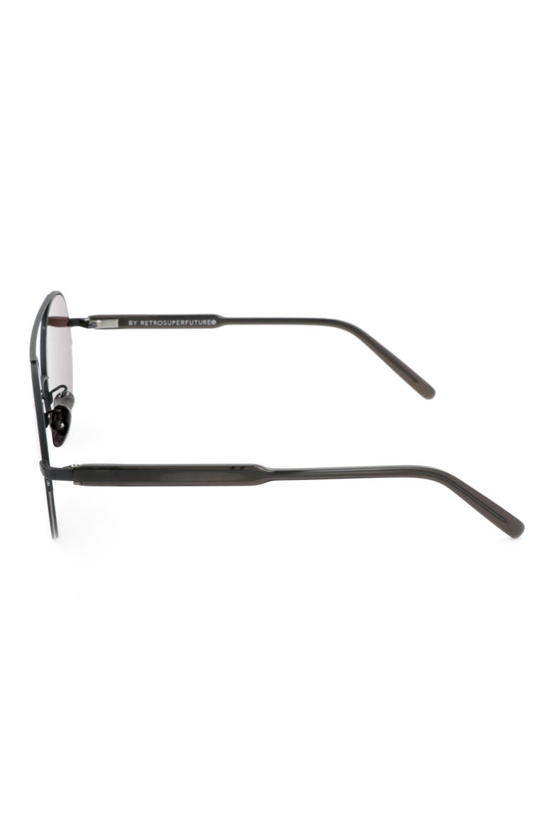 56mm Aviator Sunglasses, Alternate, color, BLACK
