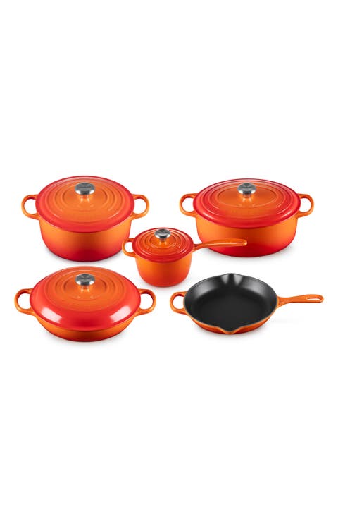 Signature 9-Piece Enameled Cast Iron Set