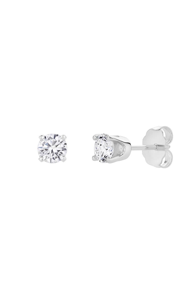 Seraph 0.60 Ct TW Lab Grown Round Diamond Studs 14K Gold Earrings, Alternate, color, 14K White Gold