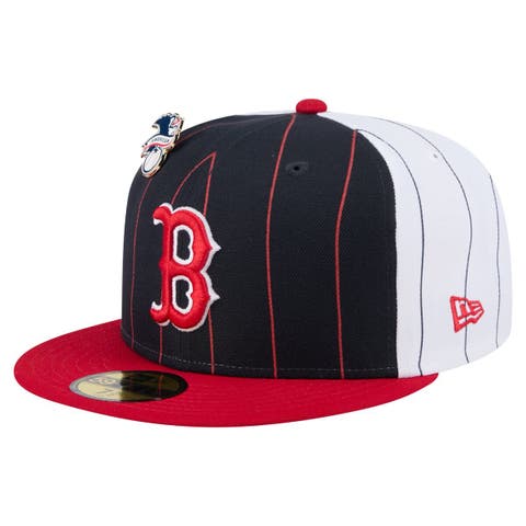 Men's New Era  Navy Boston Red Sox Pinstripe 59FIFTY Fitted Hat