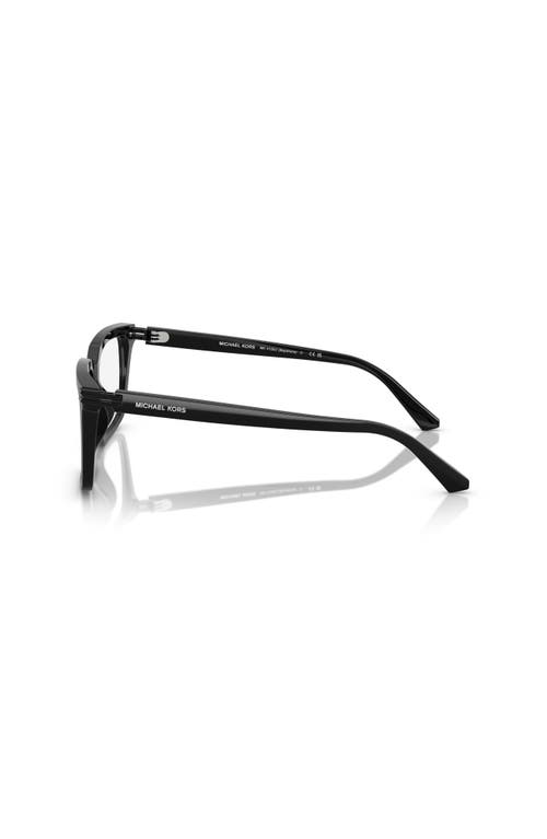 Michael Kors 55mm Square Optical Glasses In Black