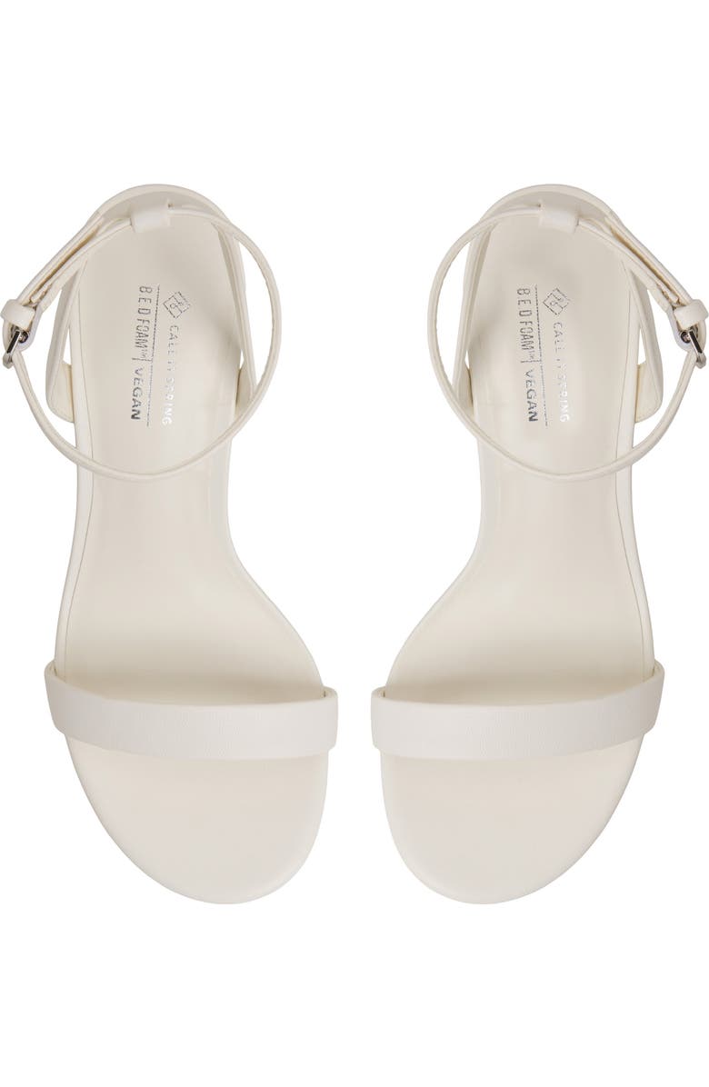 Call It Spring By Aldo Madelyyn Ankle Strap Sandal, Alternate, color, White