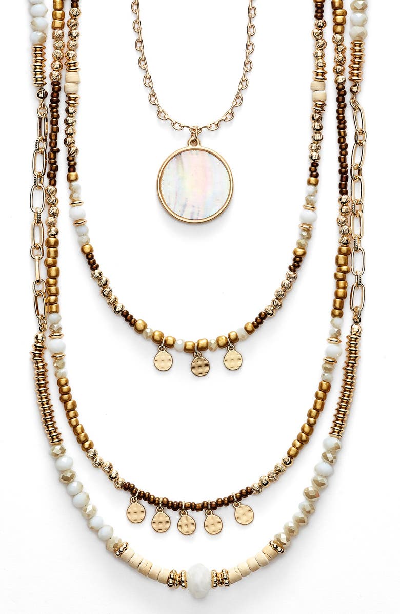 Sara Bella Multistrand Pendant Necklace, Alternate, color, 