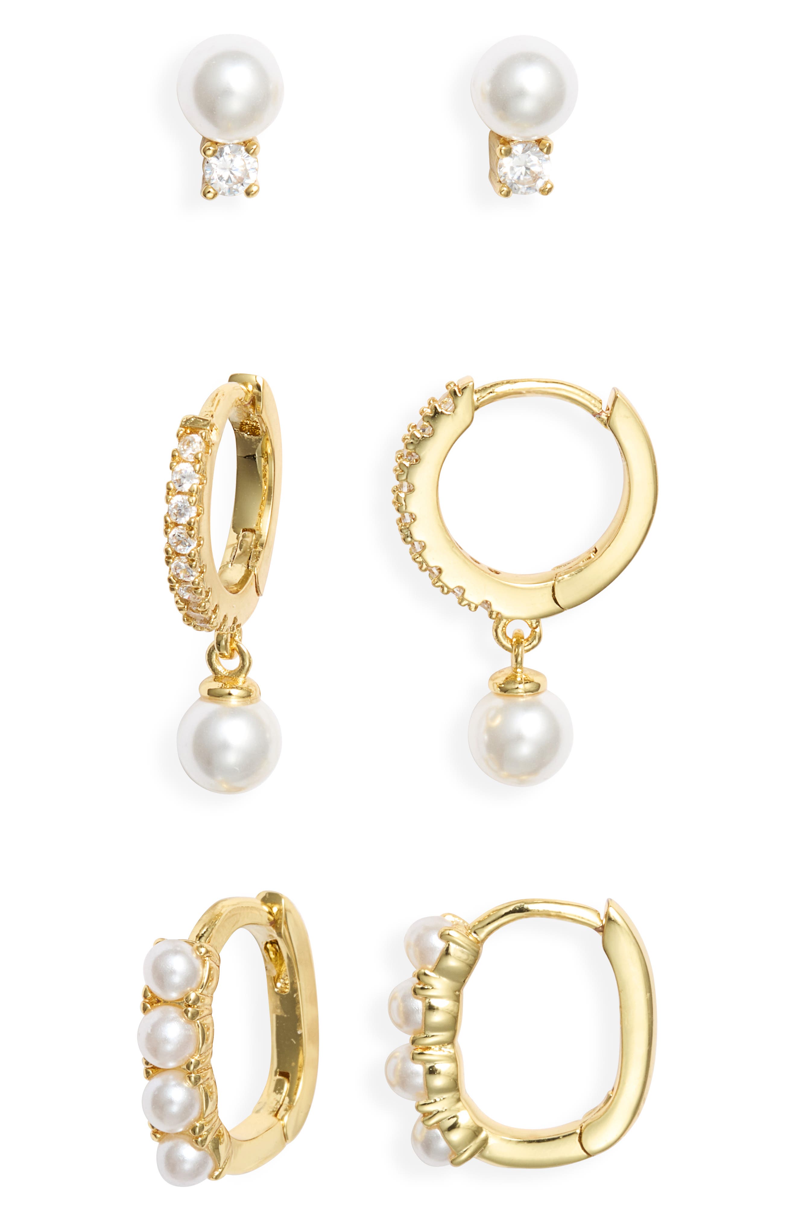 WHITE- 14K GOLD PLATED