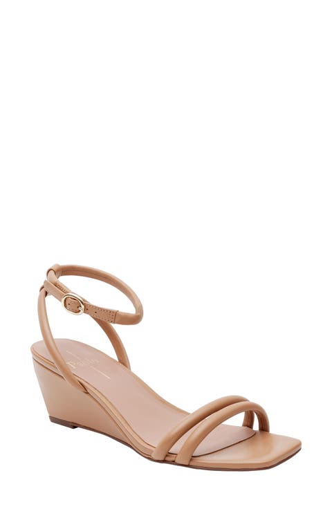Vinny Ankle Strap Wedge Sandal (Women)