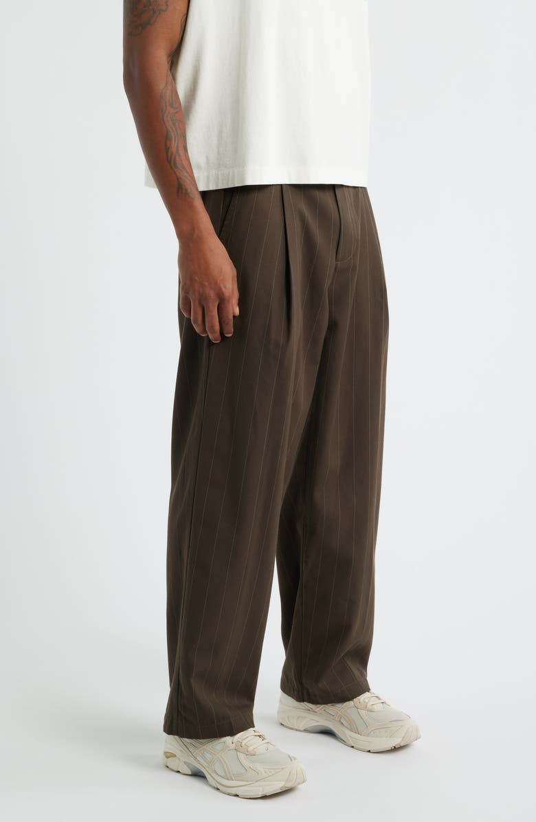 Obey Dean Pleated Stripe Pants, Alternate, color, Wren Multi