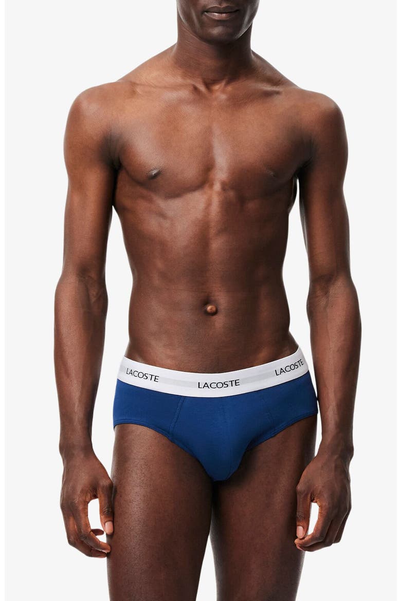 Assorted 3-Pack Stretch Cotton Briefs, Main, color, GLOBE/ ARGENTINE BLUE-NAVY