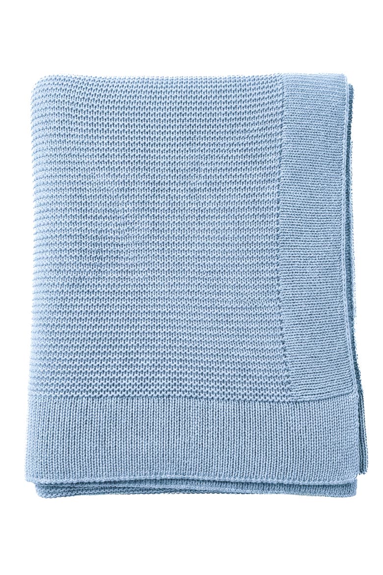 Harbor Knit Throw, Main, color, Coastal Blue