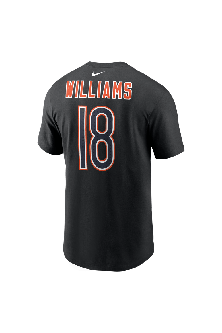 Men's Nike Caleb Williams Black Chicago Bears Carbon Name & Number T-Shirt, Alternate, color, Black