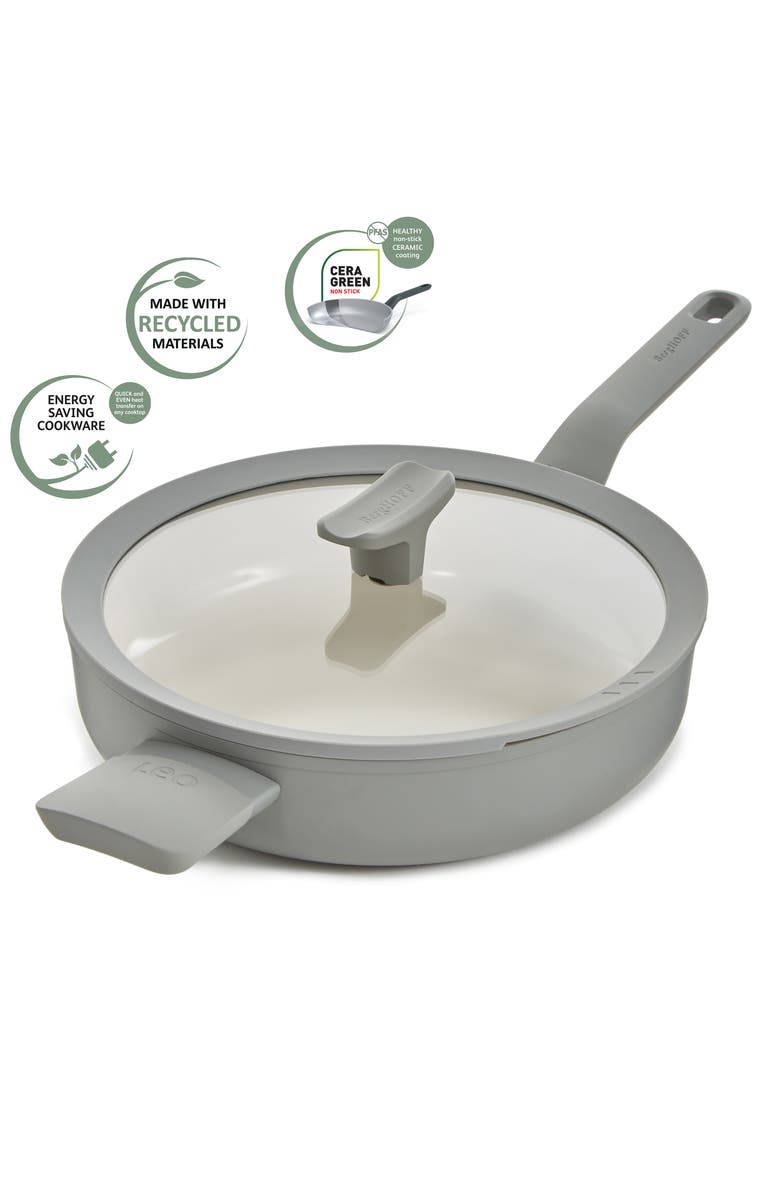 BergHOFF Leo Balance 3-Quart Saute Pan, Alternate, color, Moon Mist