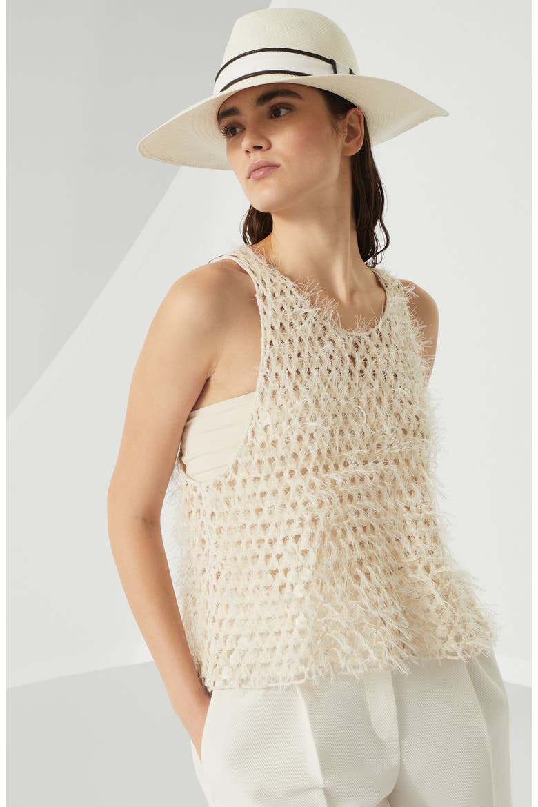 Dazzling Embroidery top, Alternate, color, Panama