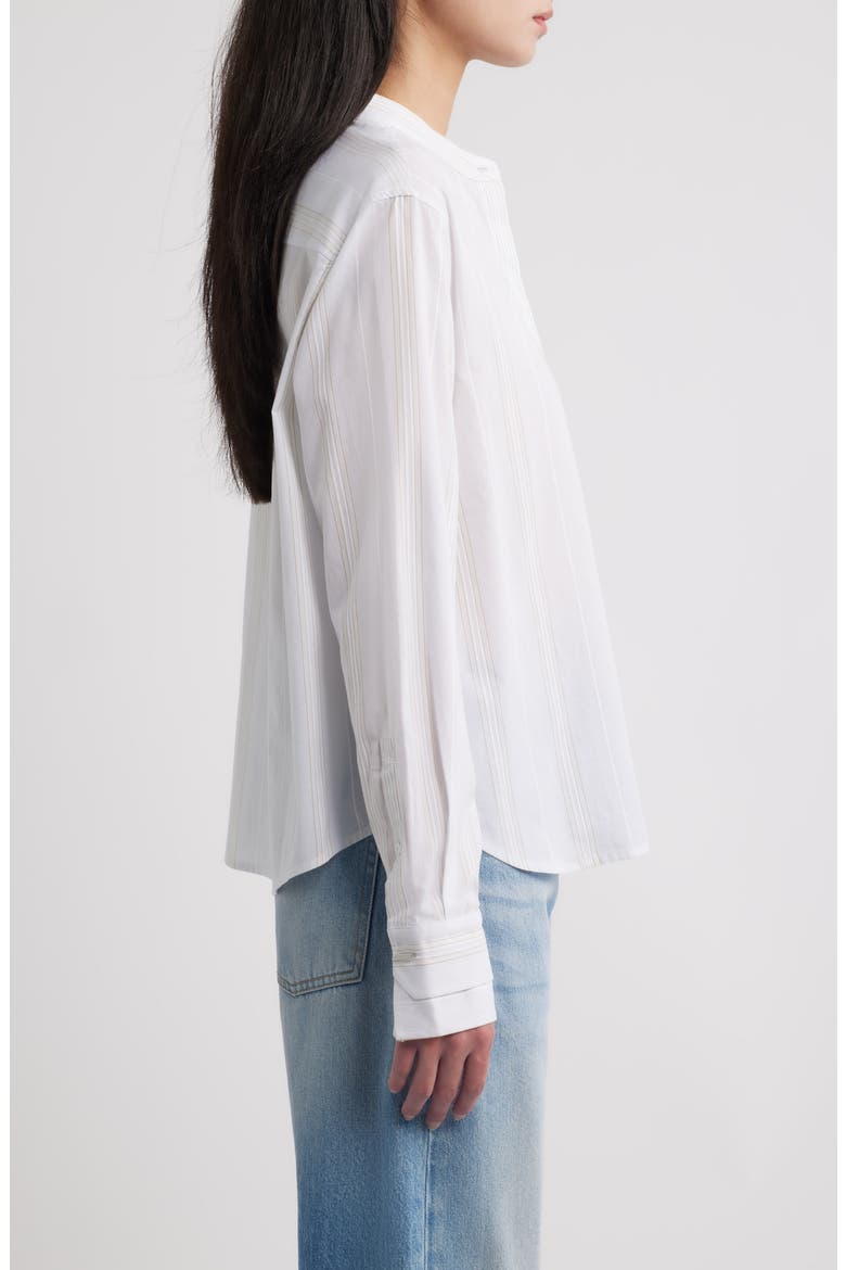 Bertyna Monday Cotton Button-Up Shirt, Alternate, color, PALE LAGOON
