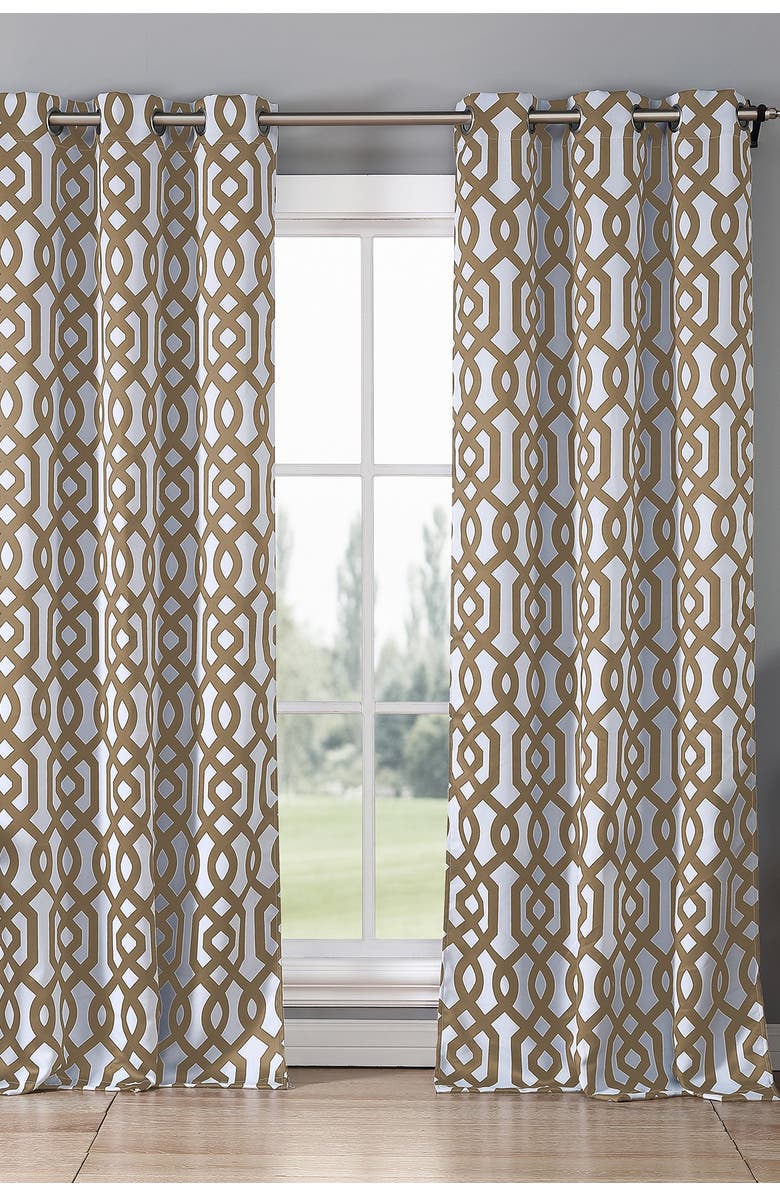 Duck River Textile Ashmont Blackout Grommet Curtain - Set of 2 - Taupe, Main, color,