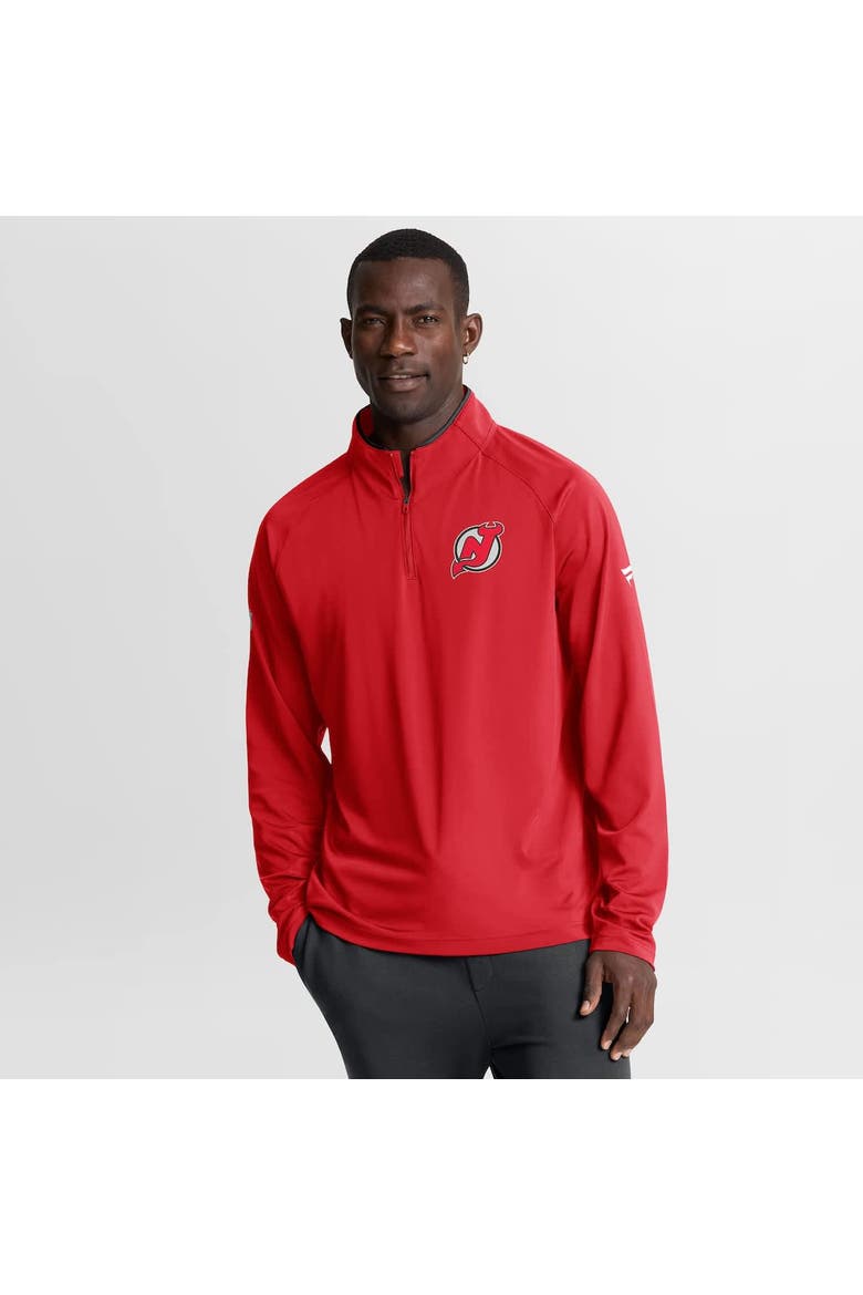 Men's Fanatics Red New Jersey Devils Authentic Pro Rink Training Quarter-Zip Pullover, Alternate, color, Red