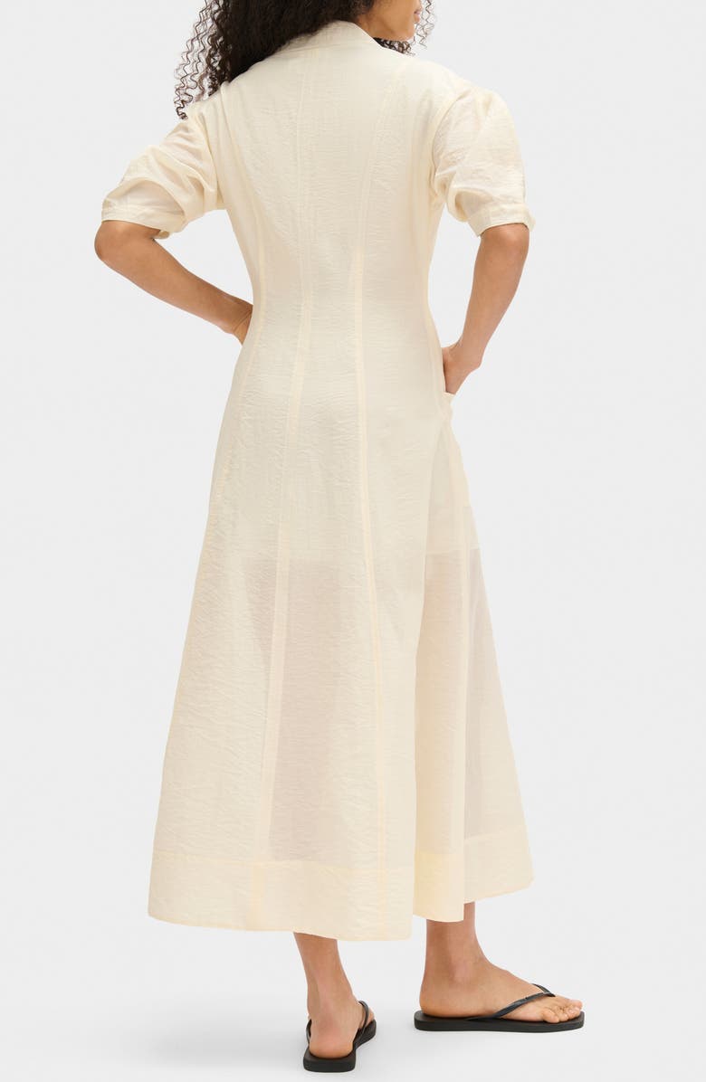 ALIGNE Tracy Cotton Blend Dress, Alternate, color, White