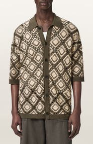 AllSaints Morena Knit Short Sleeve Cardigan