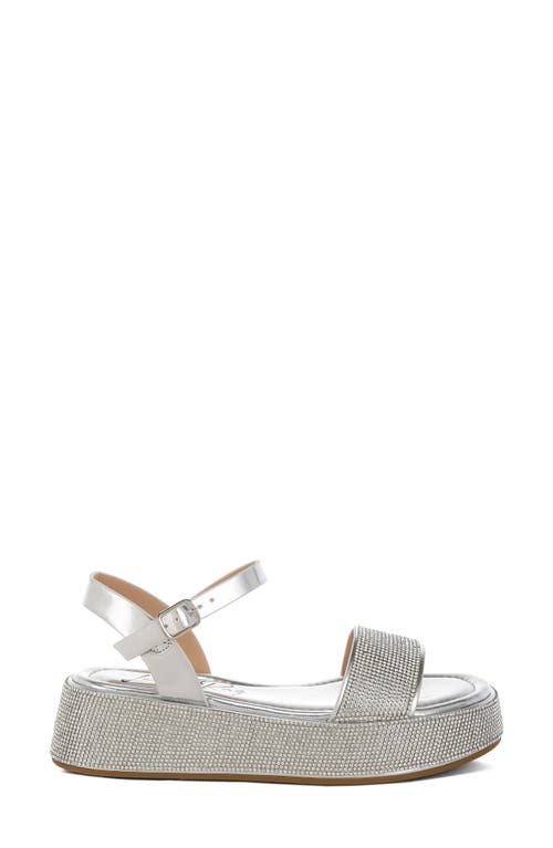 London Rag Nensis Platform Sandal In Silver
