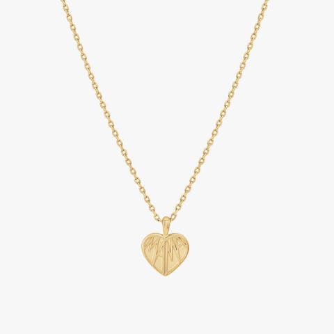 14k Gold Plated Mama Heart Necklace Gift Idea
