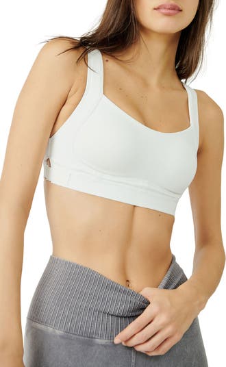 NEW Free People Movement Racerback Cropped Ribbed Stretch 2024 Overlay Sports Bra