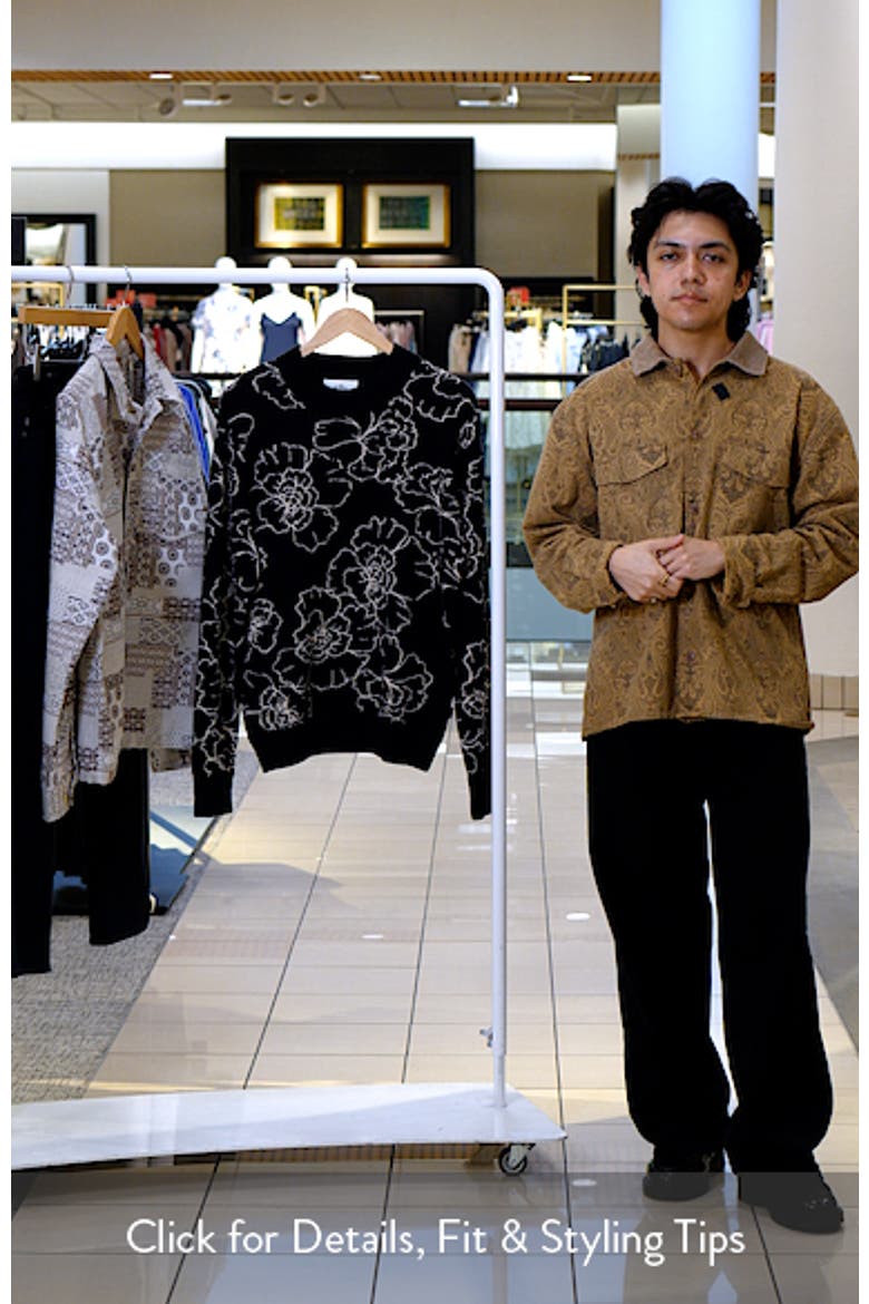 Gaston Poppy Jacquard Sweater video