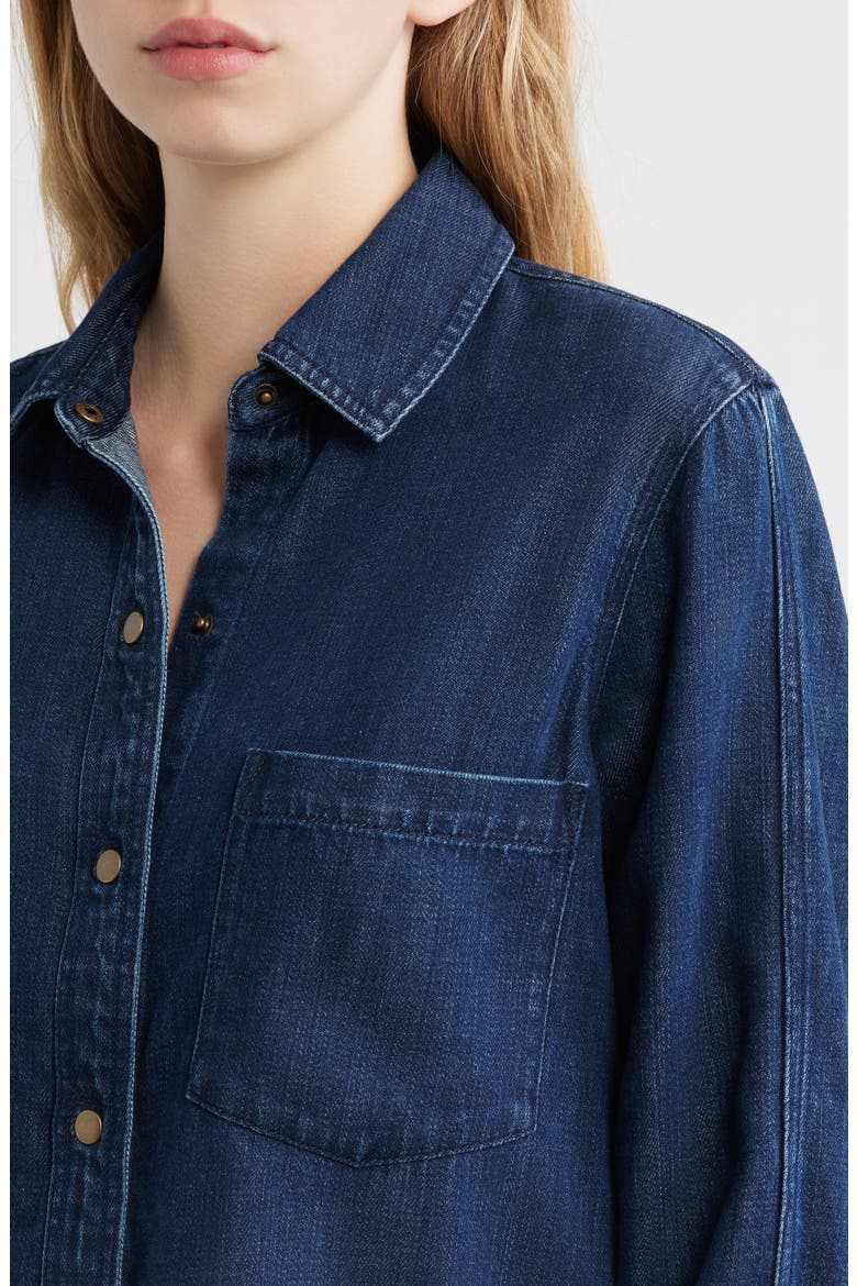 Atticus Cotton and Lyocell Shirt, Alternate, color, BLUE RIDGE